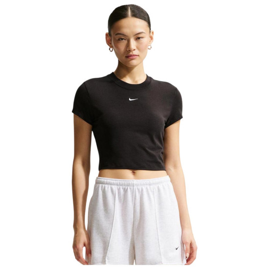 Nike Γυναικεία κοντομάνικη μπλούζα Sportswear Chill Knit Cropped Tee
